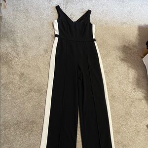 Donna Morgan Elegant Black and White Jumpsuit